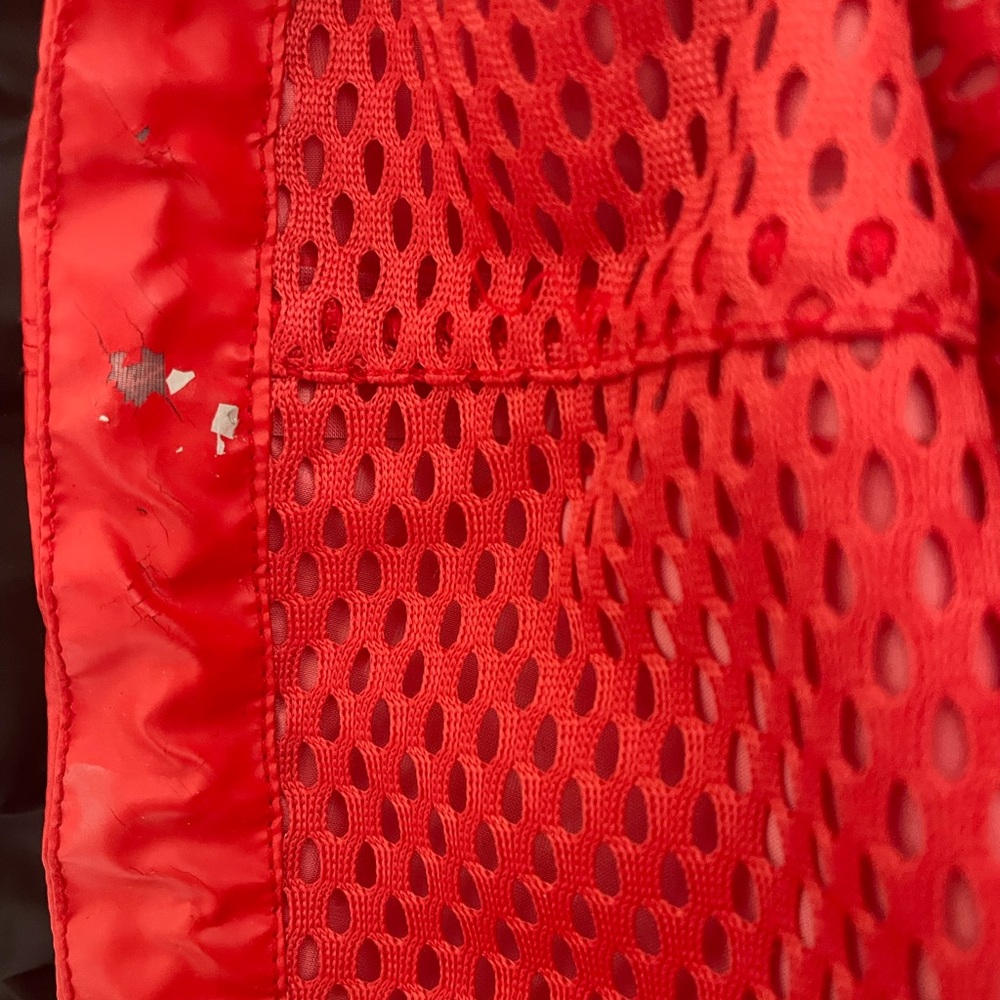 CHANEL Red and Gray Jacket with Hood - Picture 11 of 11